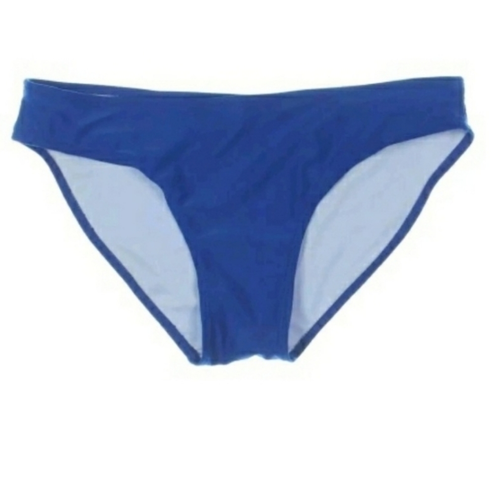 NWT Blue midrise Designer bikini bottom